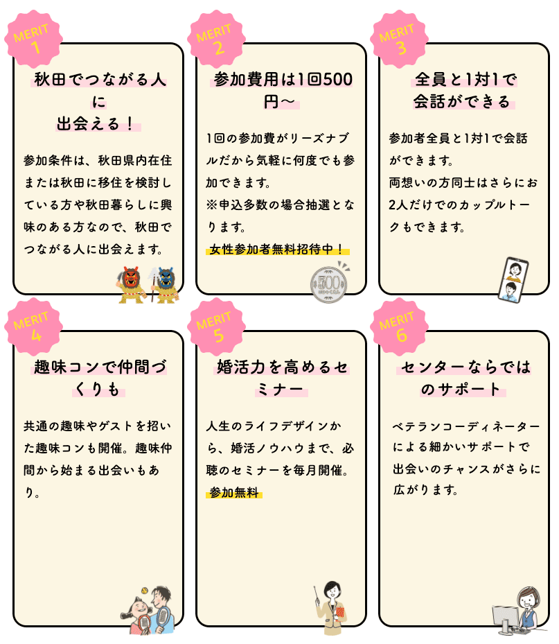 あきた婚メリットのイメージ画像