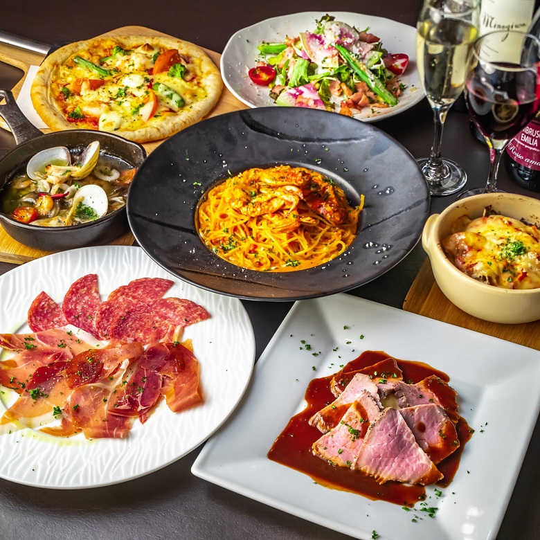 自慢の料理も楽しんでのイメージ画像