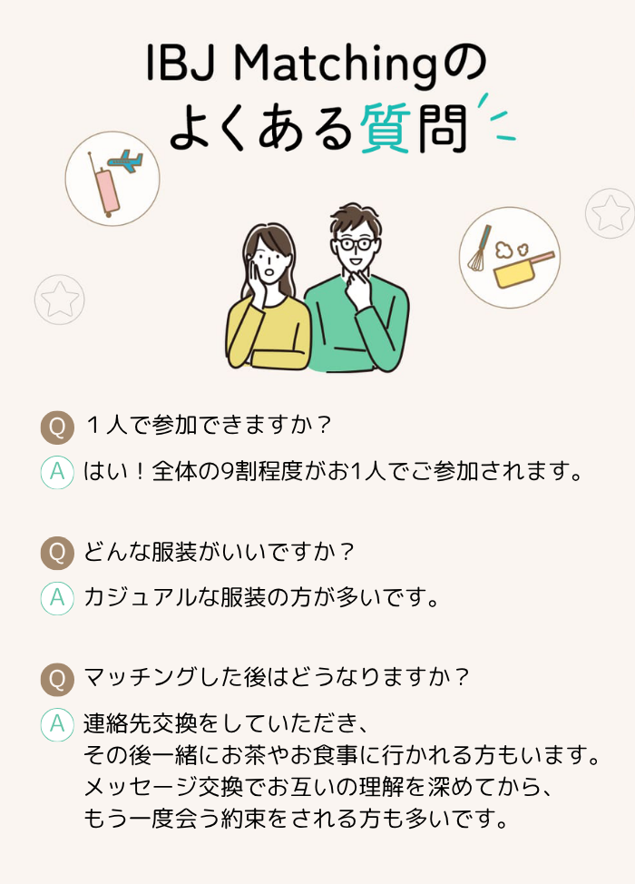 IBJ Matchingの特長のイメージ画像