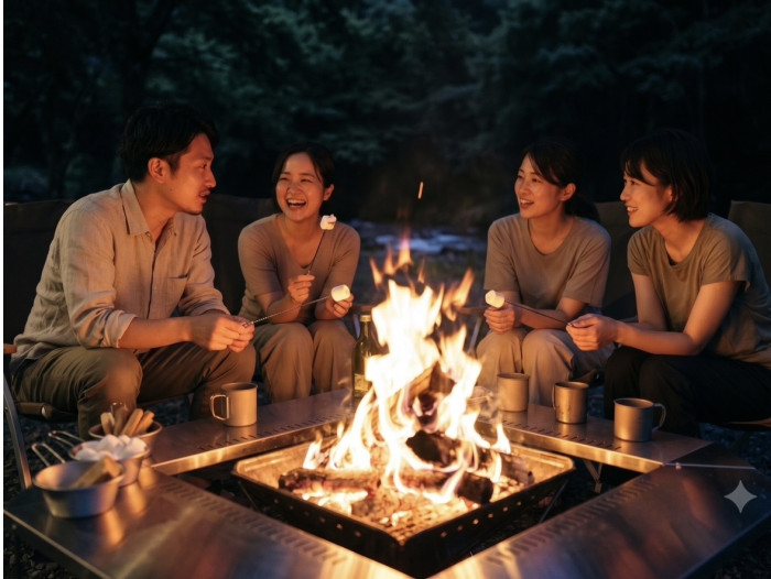  平日夜／焚き火ナイト in 八頭町のイメージ画像