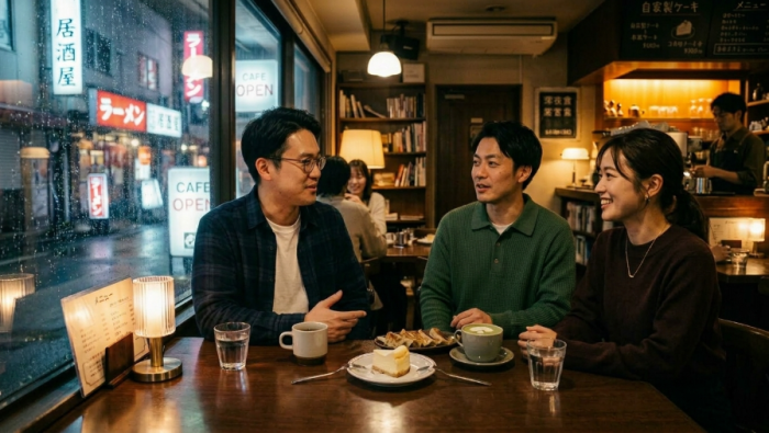 夜カフェでCHILLな恋活時間のイメージ画像