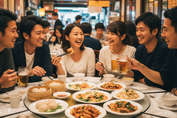 お酒を片手に和気あいあいと楽しめる！のイメージ画像