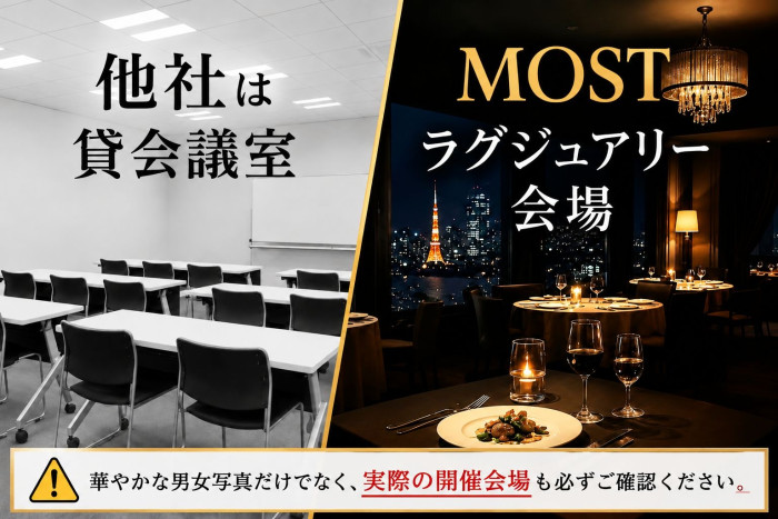 MOSTはラグジュアリー会場のイメージ画像