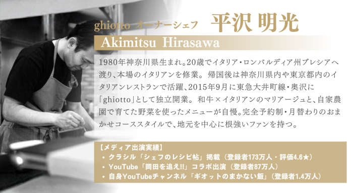 平沢シェフについてのイメージ画像