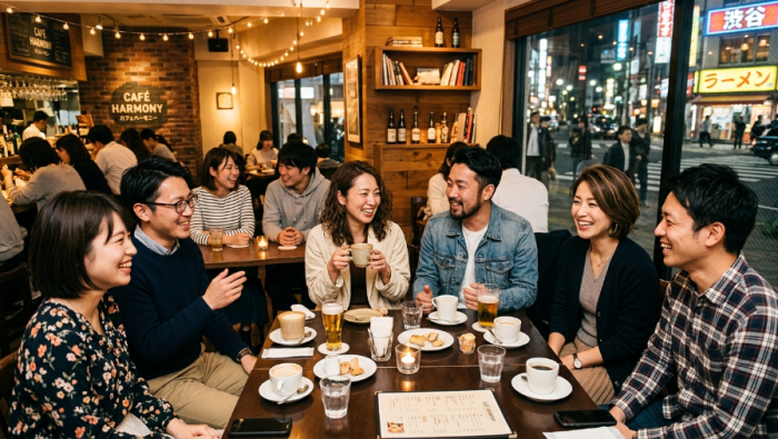 夜カフェでCHILLな恋活時間のイメージ画像